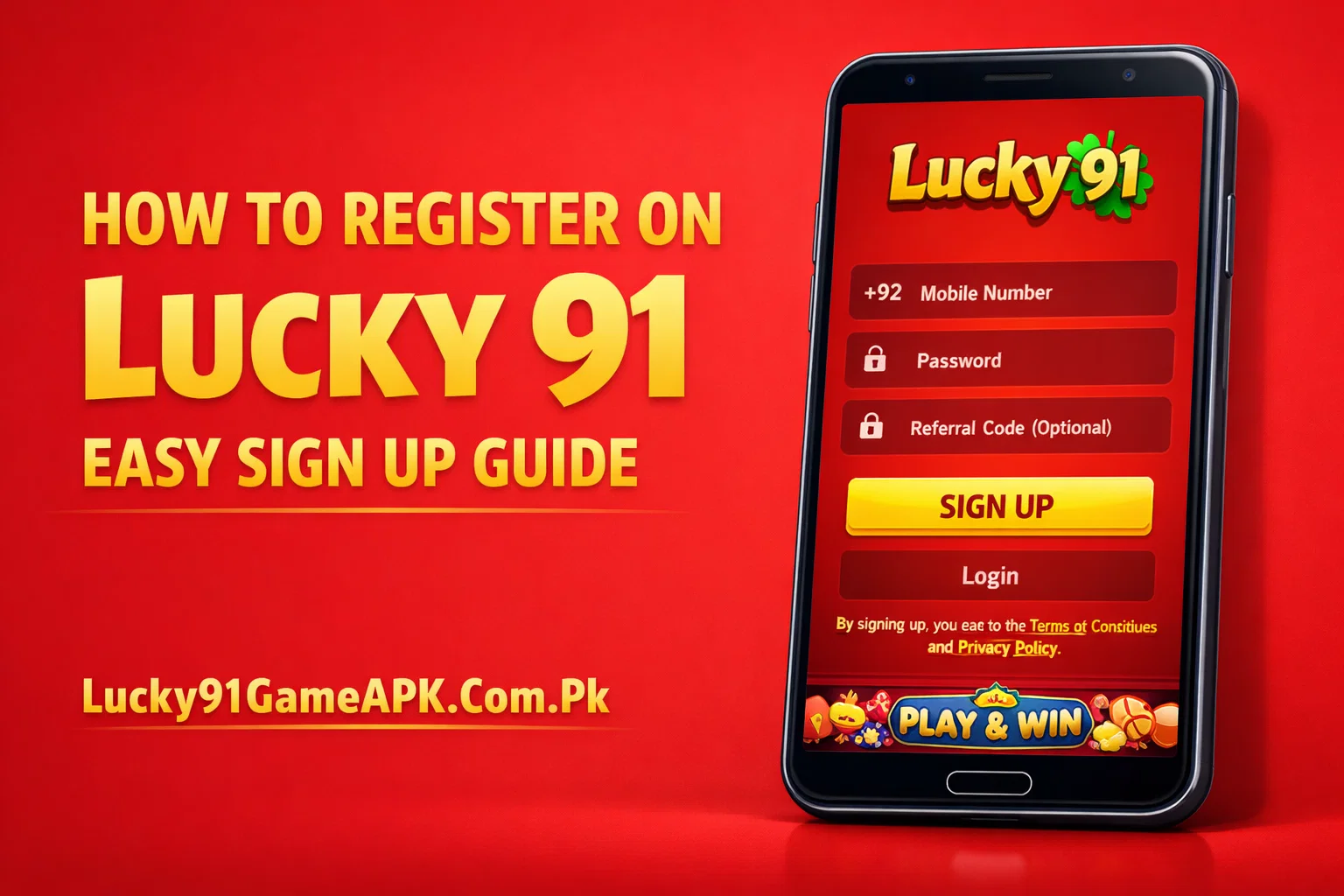How to Register on Lucky 91